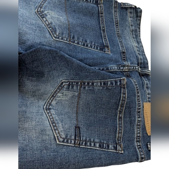 Men's Aeropostale Super Skinny Dark Denim Faded Wash Distressed Size 30 👖🔥 - Picture 5 of 11